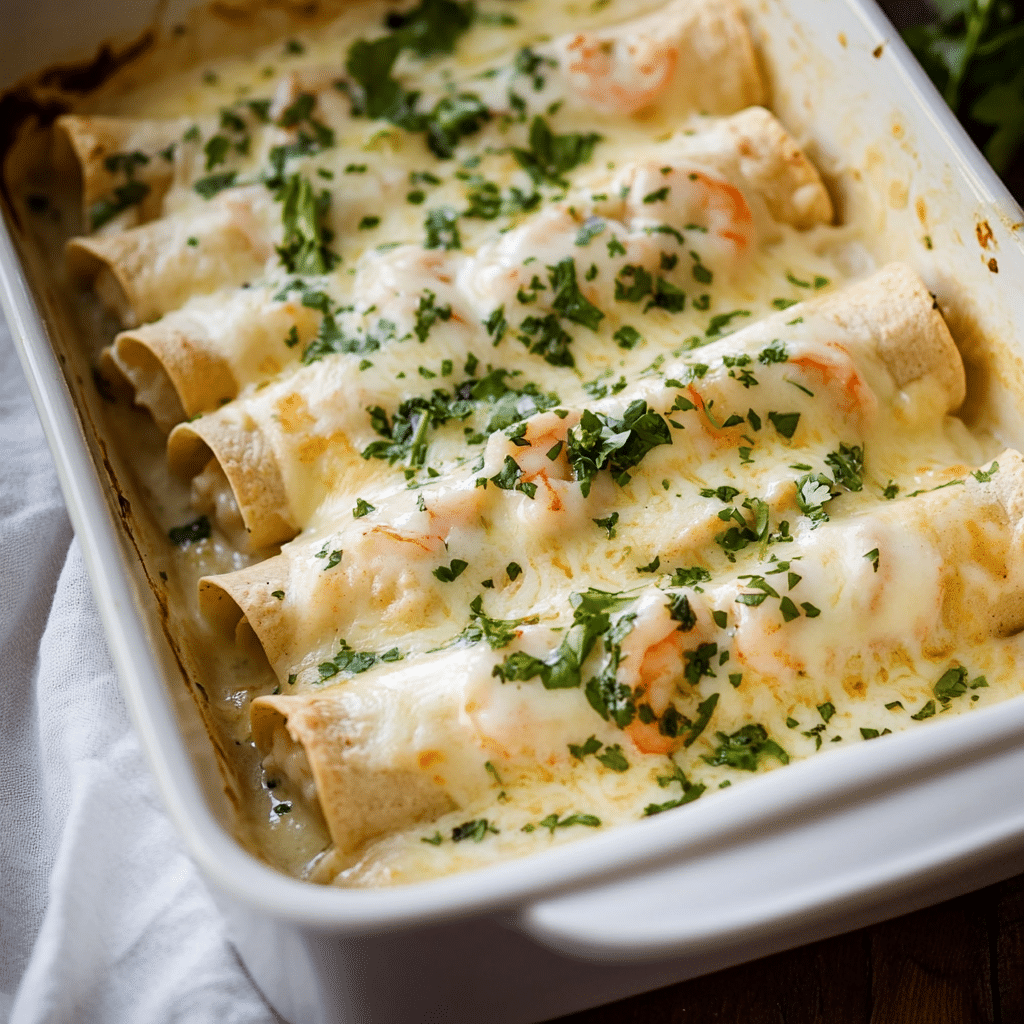 Creamy Shrimp Enchiladas
