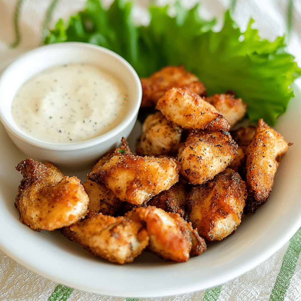 Air Fryer Ranch-Crusted Chicken Bites