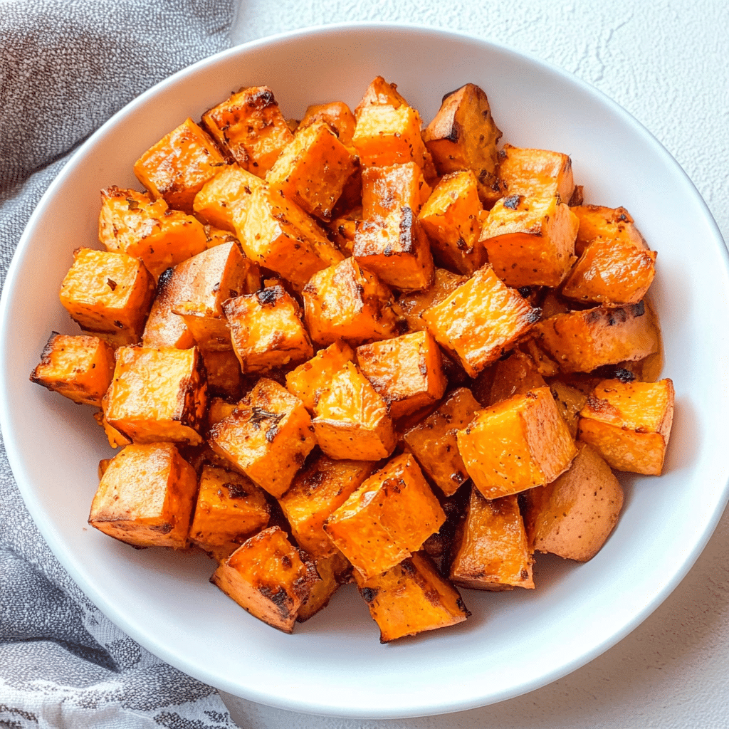 Air Fryer Sweet Potato Cubes