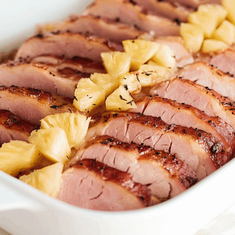 Baked Ham with Pineapple