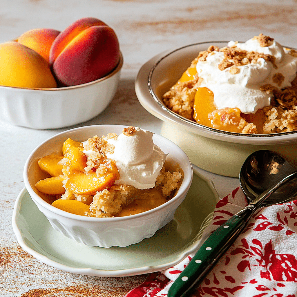 Best Peach Dump Cake