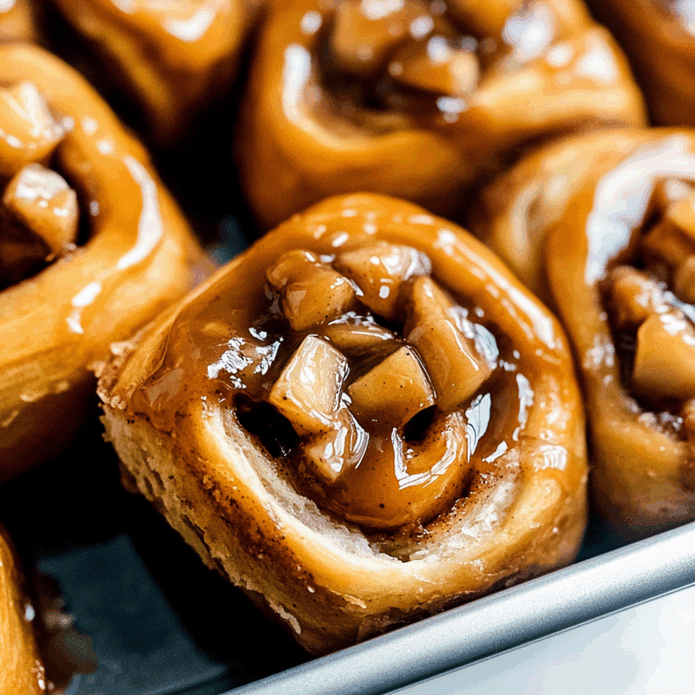 Caramel Apple Cinnamon Rolls