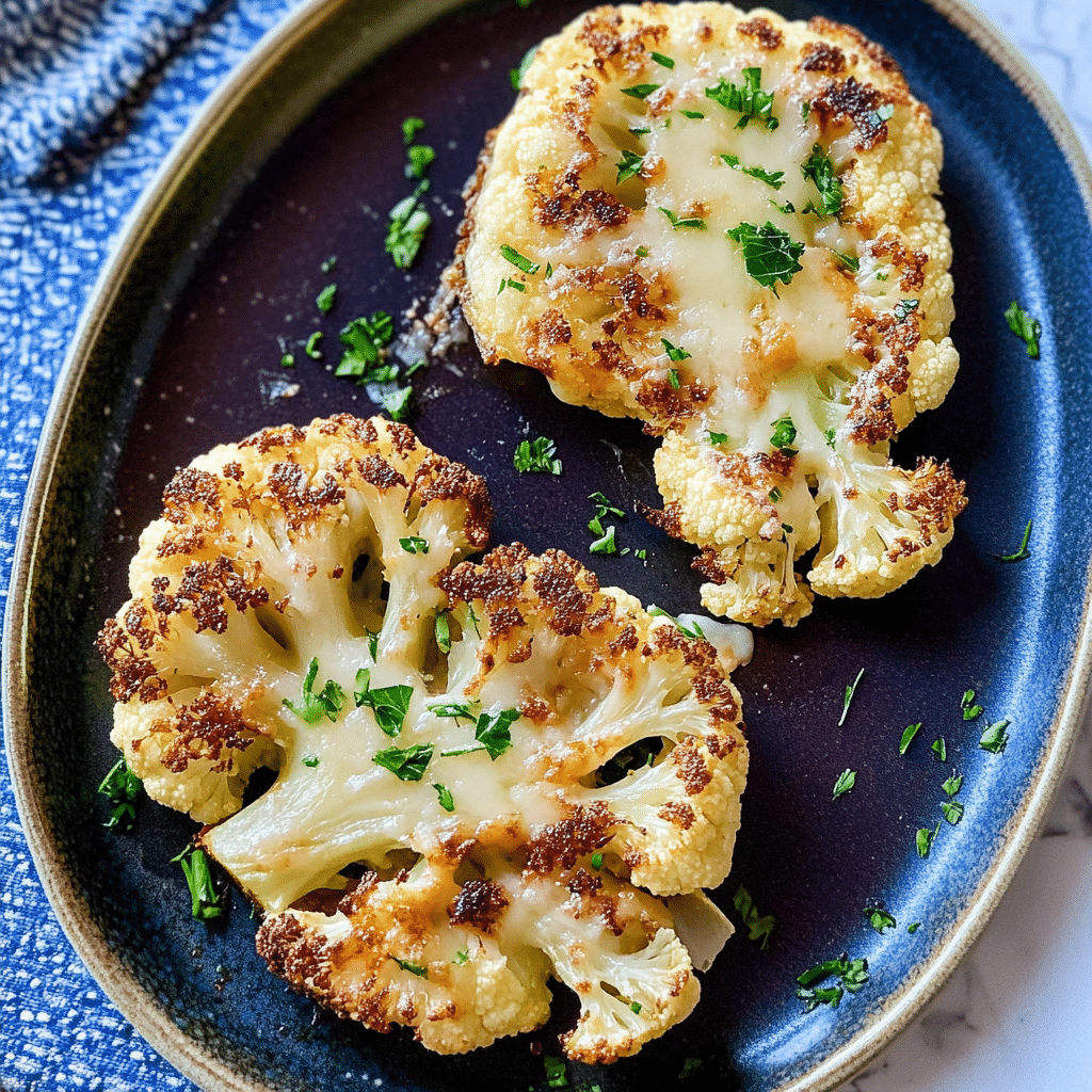 Cheesy Cauliflower Steaks