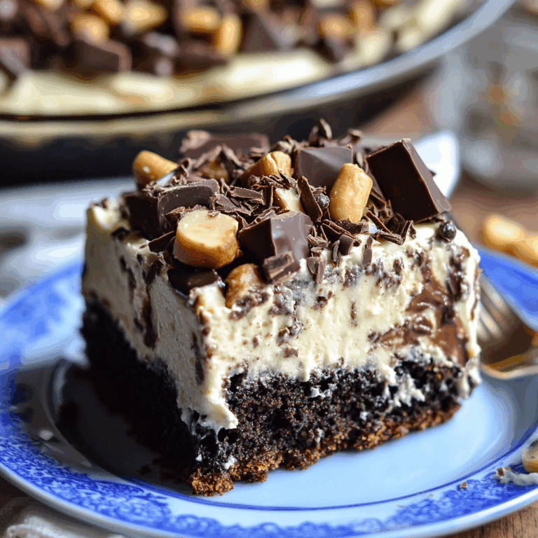 Chocolate Peanut Butter Poke Cake