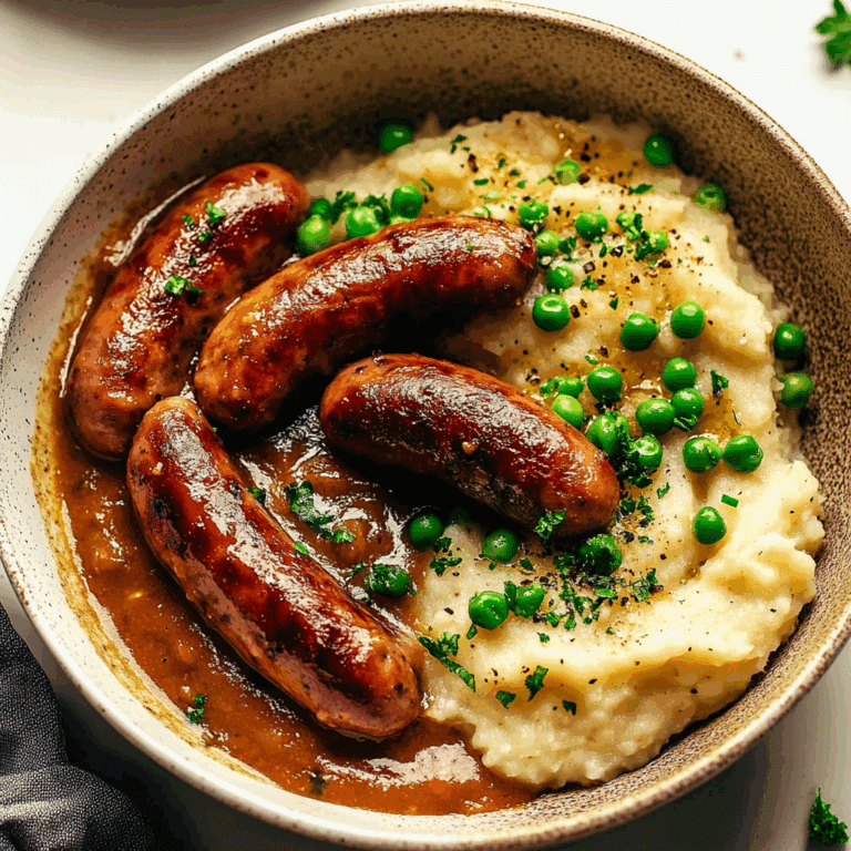 Classic Bangers and Mash