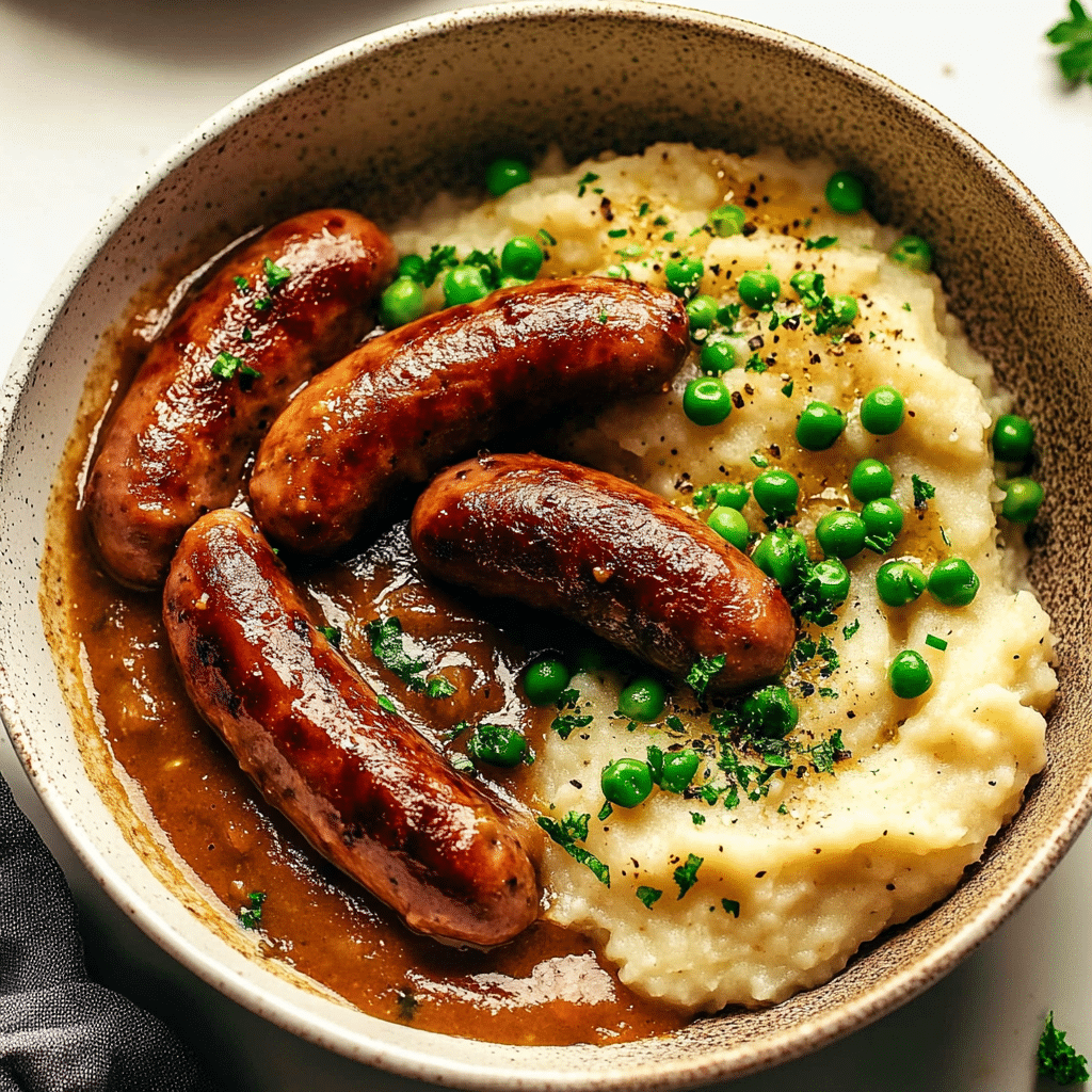 Classic Bangers and Mash