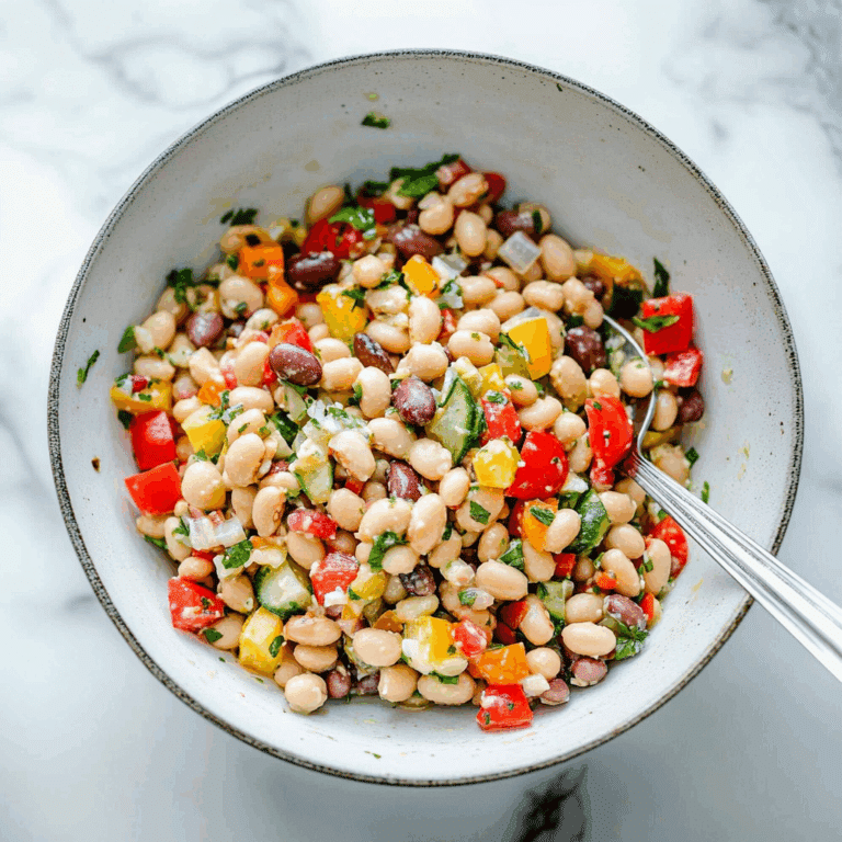 Colourful Rainbow Bean Salad Recipe