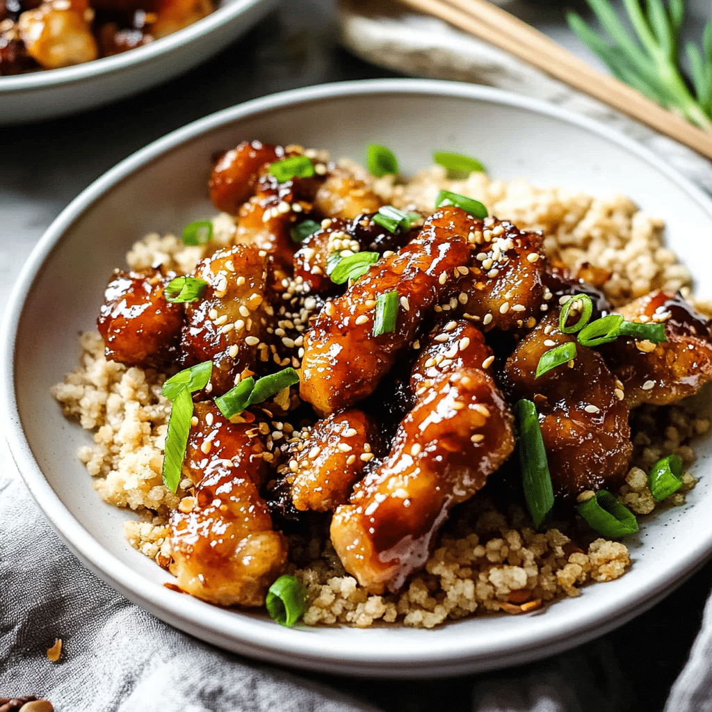 Crispy Chinese Honey Garlic Chicken