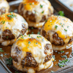 Garlic Parmesan Cheeseburger Bombs