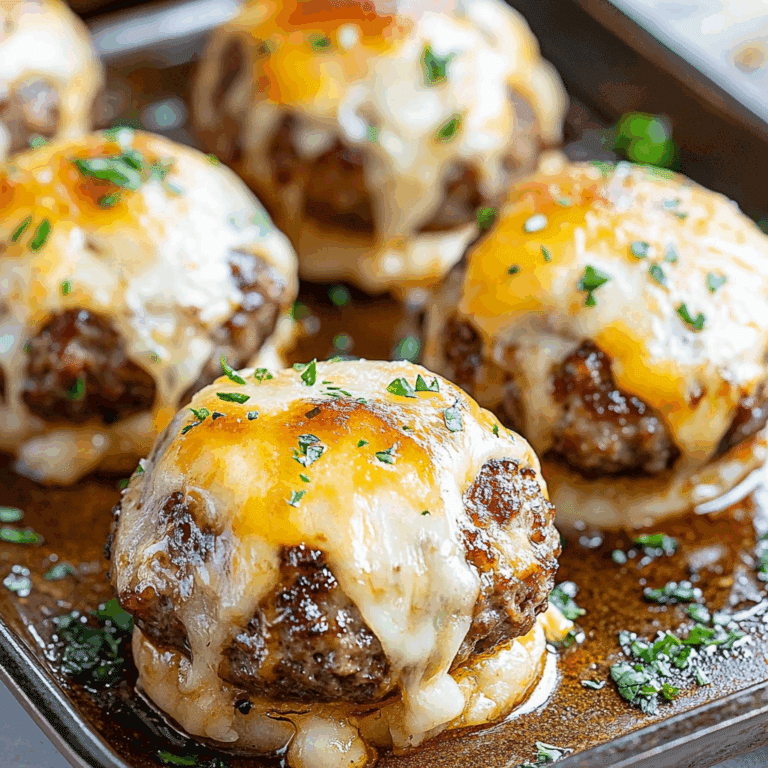 Garlic Parmesan Cheeseburger Bombs