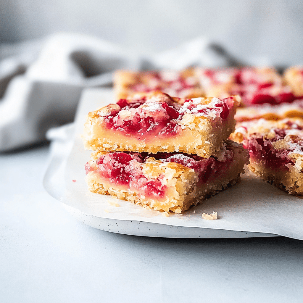 Lemon Rhubarb Bars