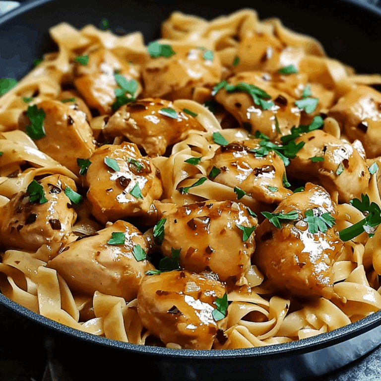 One-Pot Honey Garlic Chicken and Noodles