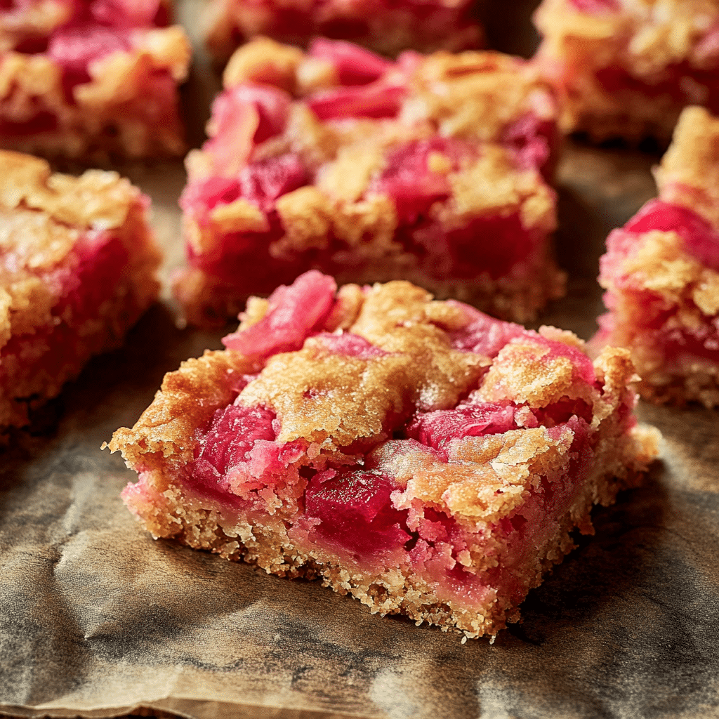 Rhubarb Dream Bars