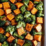 Roasted Broccoli and Sweet Potatoes