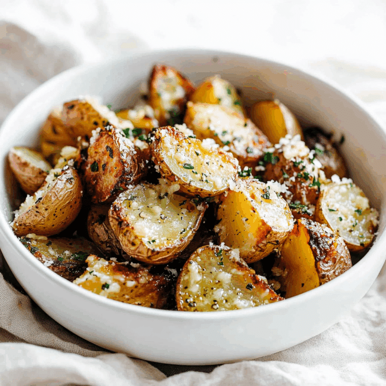 Roasted Garlic Butter Parmesan Potatoes