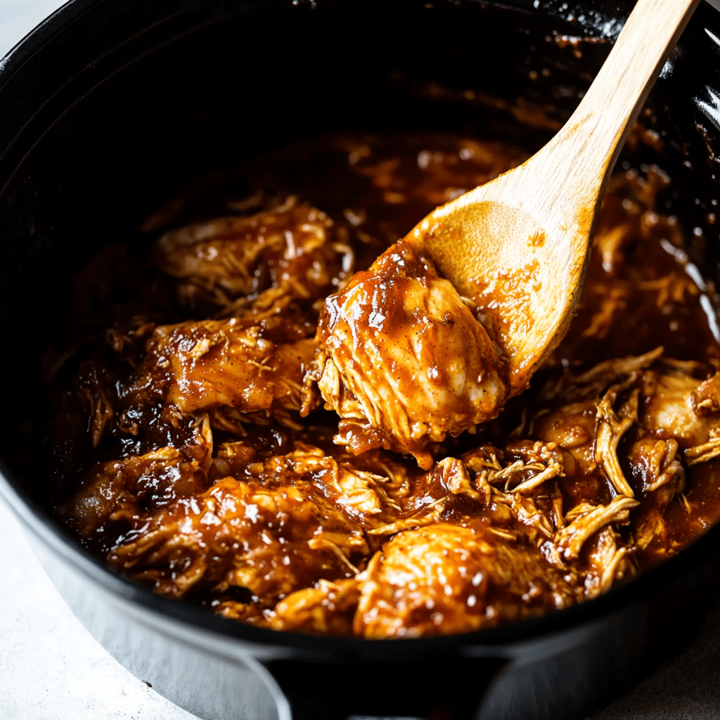Slow Cooker BBQ Chicken Thighs