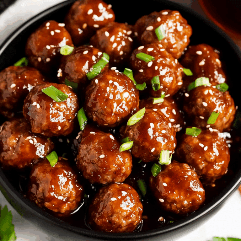 Slow Cooker Honey Garlic Meatballs