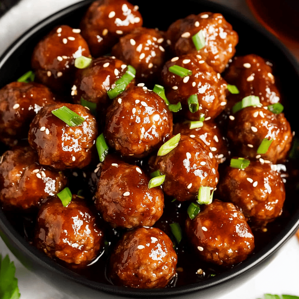 Slow Cooker Honey Garlic Meatballs