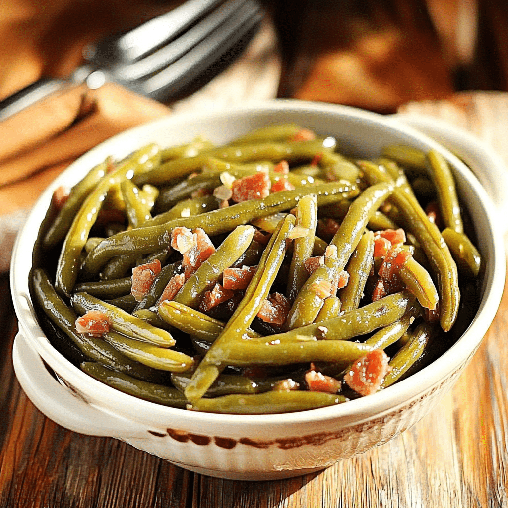 Southern Crockpot Green Beans Recipe