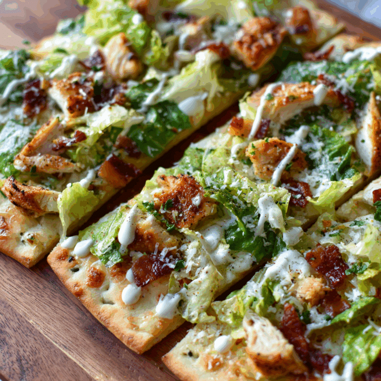 Chicken Caesar Flatbreads