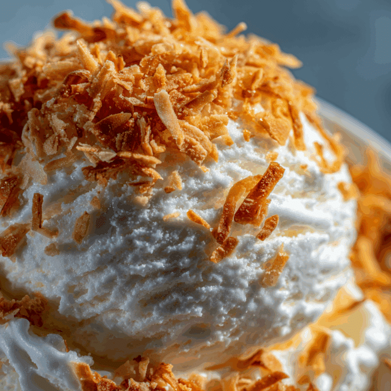 Coconut Chip Ice Cream with Toasted Coconut