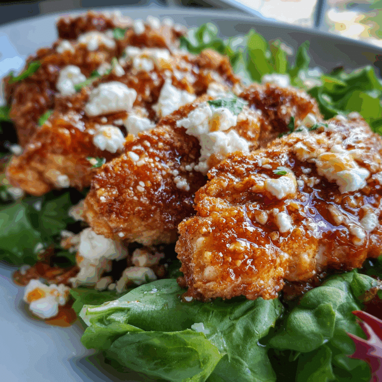 Crispy Hot Honey Feta Chicken