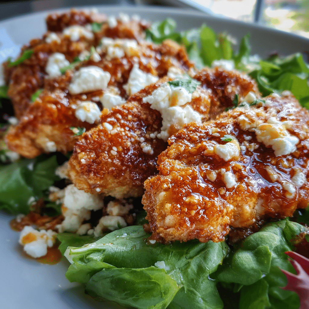 Crispy Hot Honey Feta Chicken