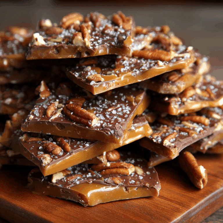 Homemade Toffee with Pecans and Chocolate