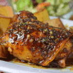 Honey Garlic Slow Cooker Chicken Thighs