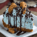 No Bake Cookie Monster Cheesecake