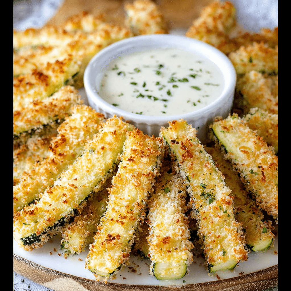 Baked Parmesan Zucchini Slices