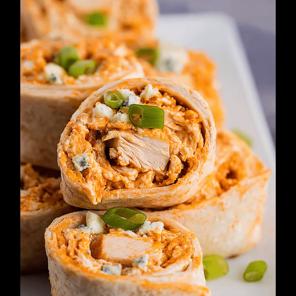Buffalo Chicken Pinwheels