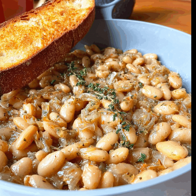 Butter Beans with Caramelized Onions