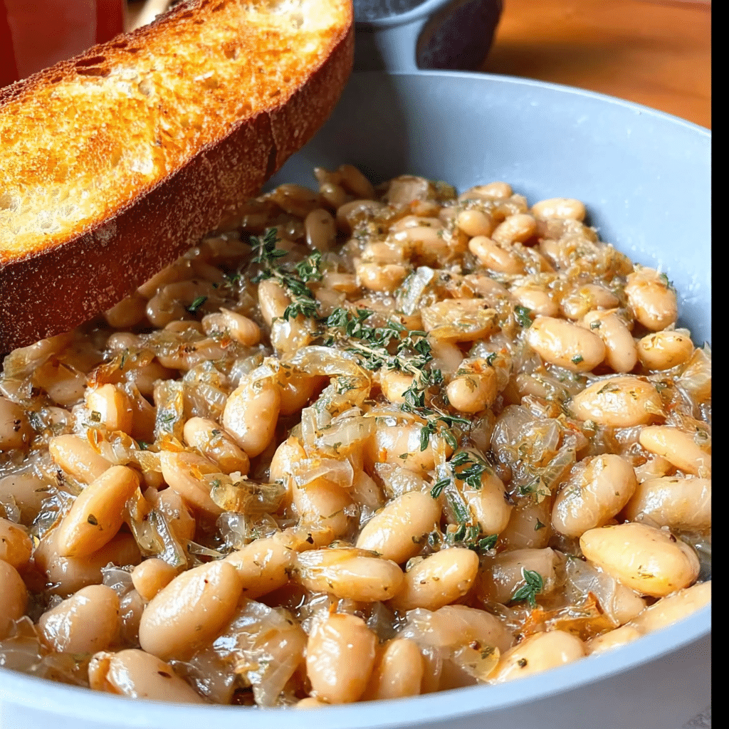 Butter Beans with Caramelized Onions