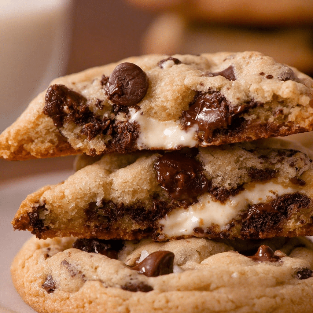 Cheesecake Stuffed Chocolate Chip Cookies