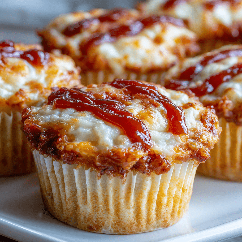 Cheesy Pizza Cupcakes