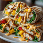 Chicken Wraps with Mango & Spicy Mayo