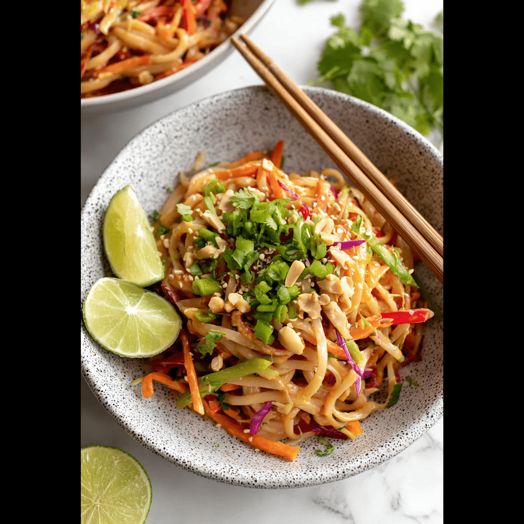 Cold Peanut Noodle Salad with Lime