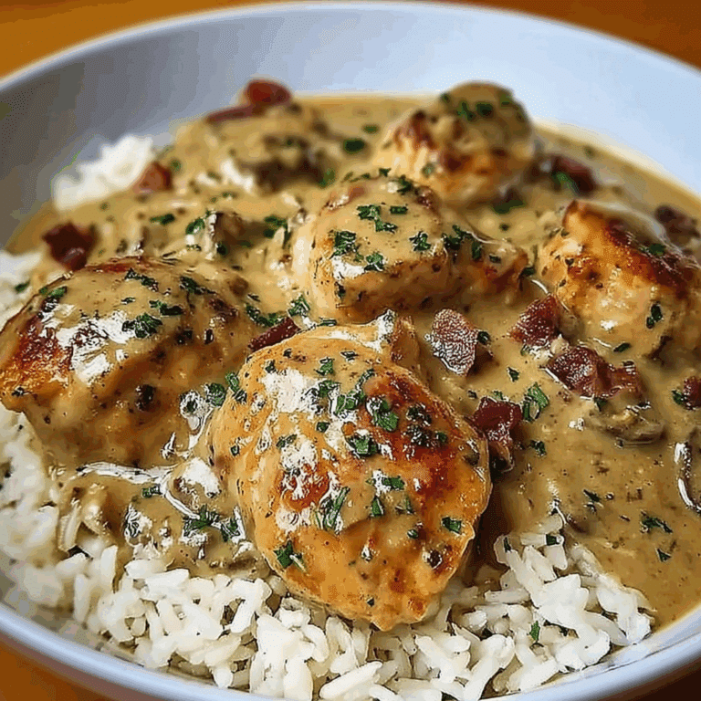 Creamy Smothered Chicken and Rice