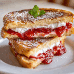 Fried Strawberry Cheesecake Sandwiches