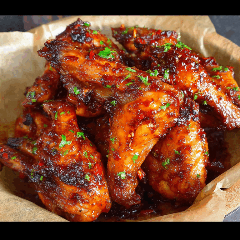Garlic Chili Smoked Chicken Wings