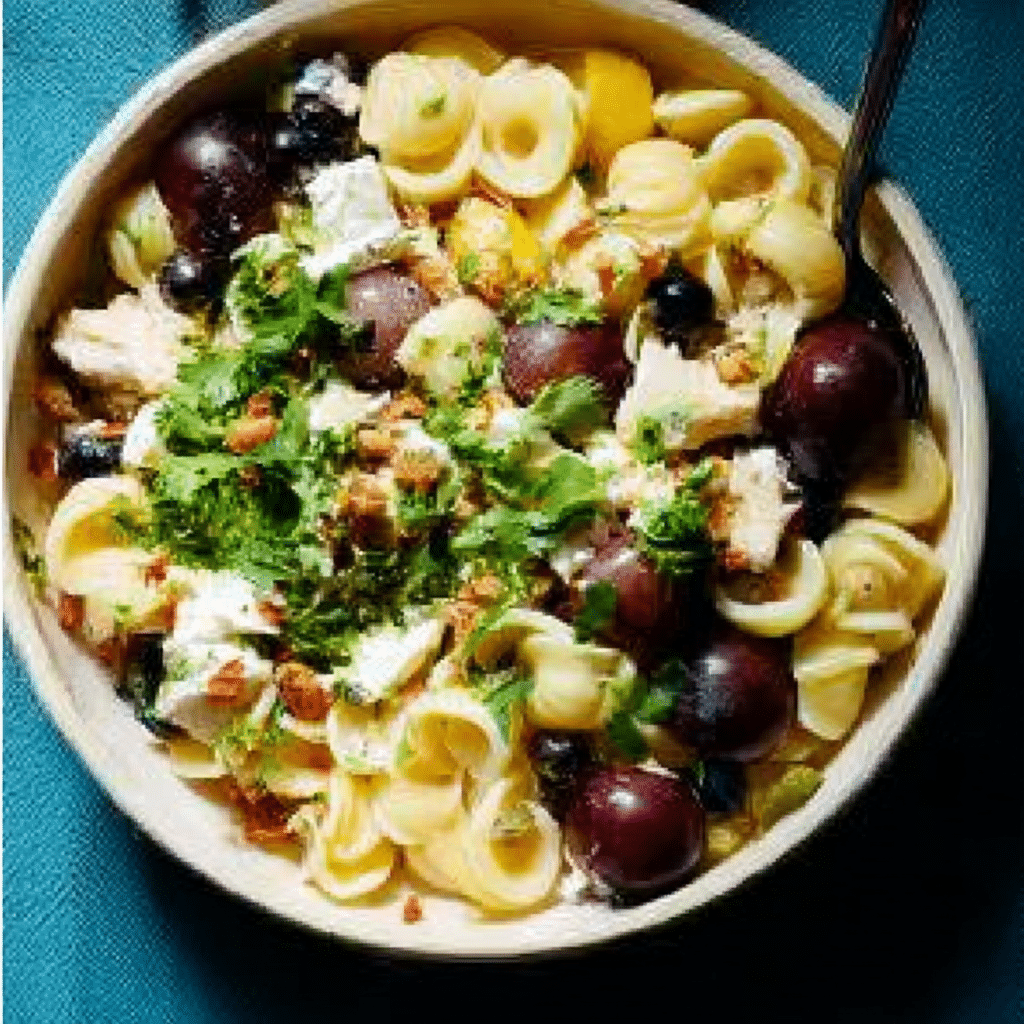 Grape and Feta Pasta Salad