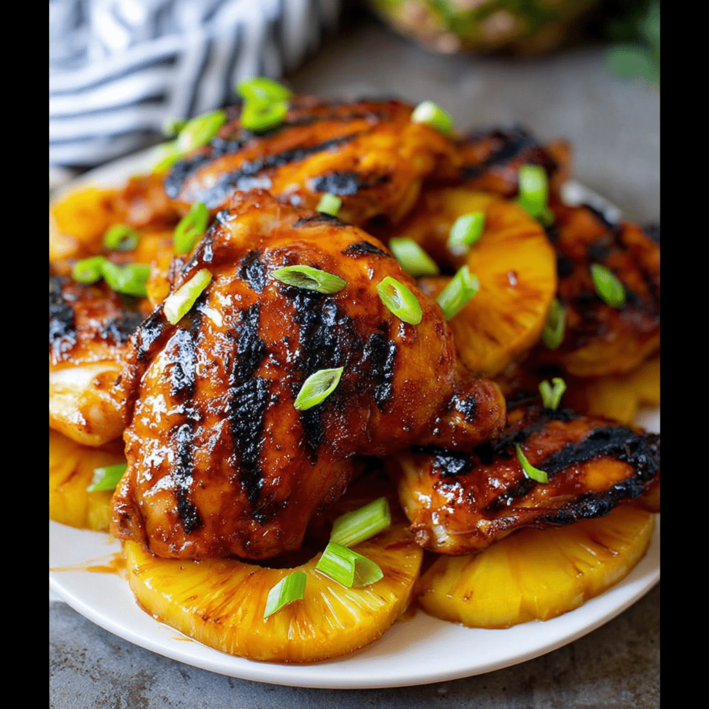 Grilled Huli Huli Chicken with Pineapple