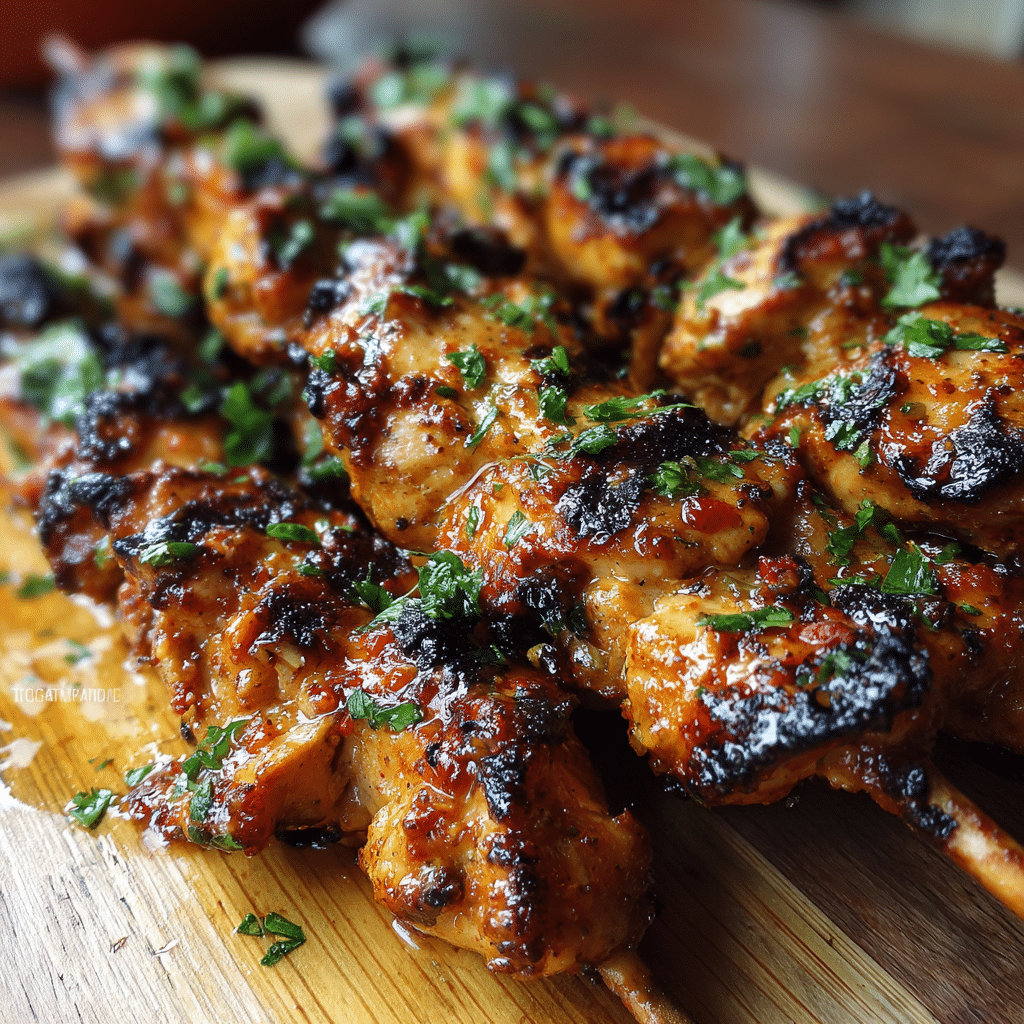 Honey Chipotle Chicken Skewers