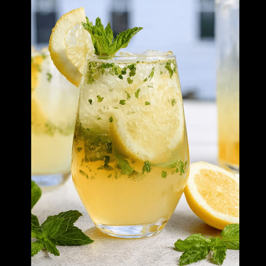 Iced Lemon Mint Green Tea