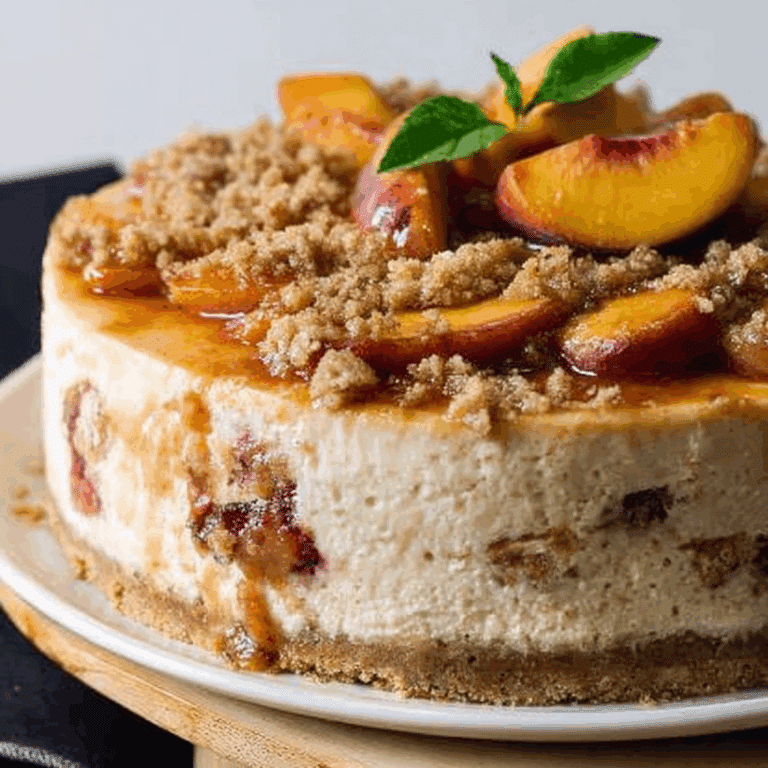 Peach Cobbler Cheesecake