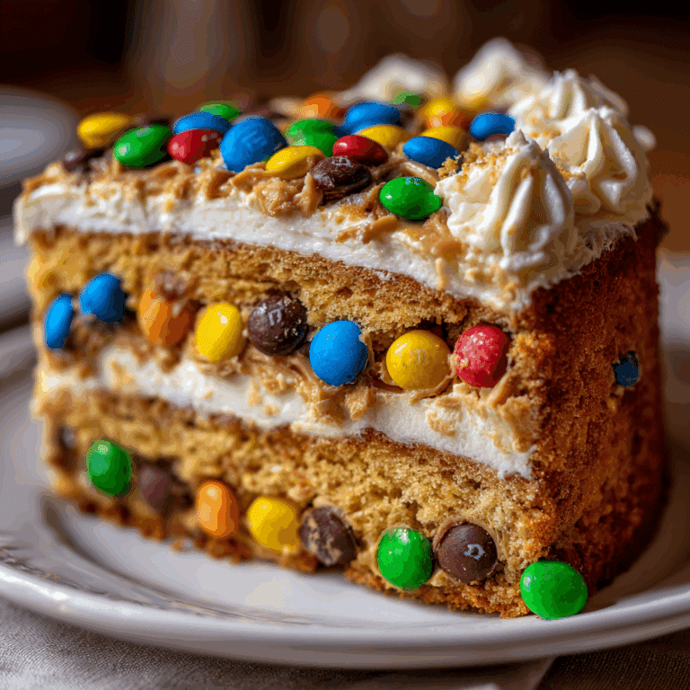 Peanut Butter M&M's Cake