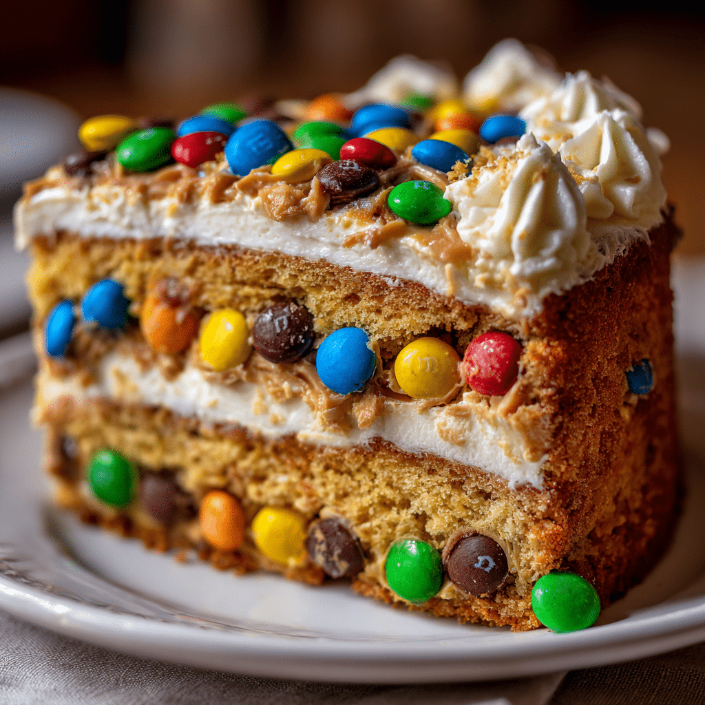 Peanut Butter M&M's Cake