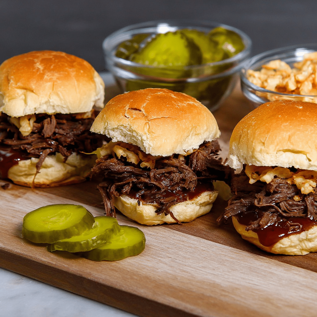 Pickle Grilled Beef Sliders