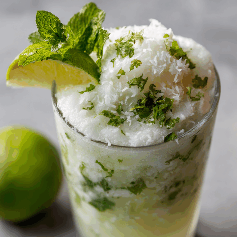 Pineapple Coconut Mojito Float